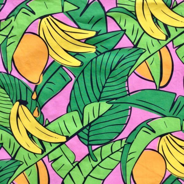 Bananas For Mango Dusky Pink fabric