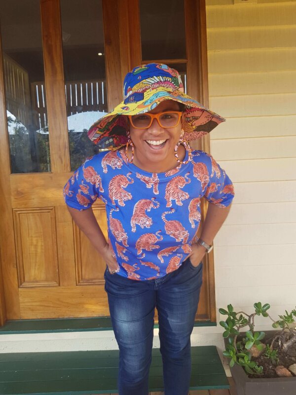 This is Australia happy Hat and Hello Tiger Ladies Top