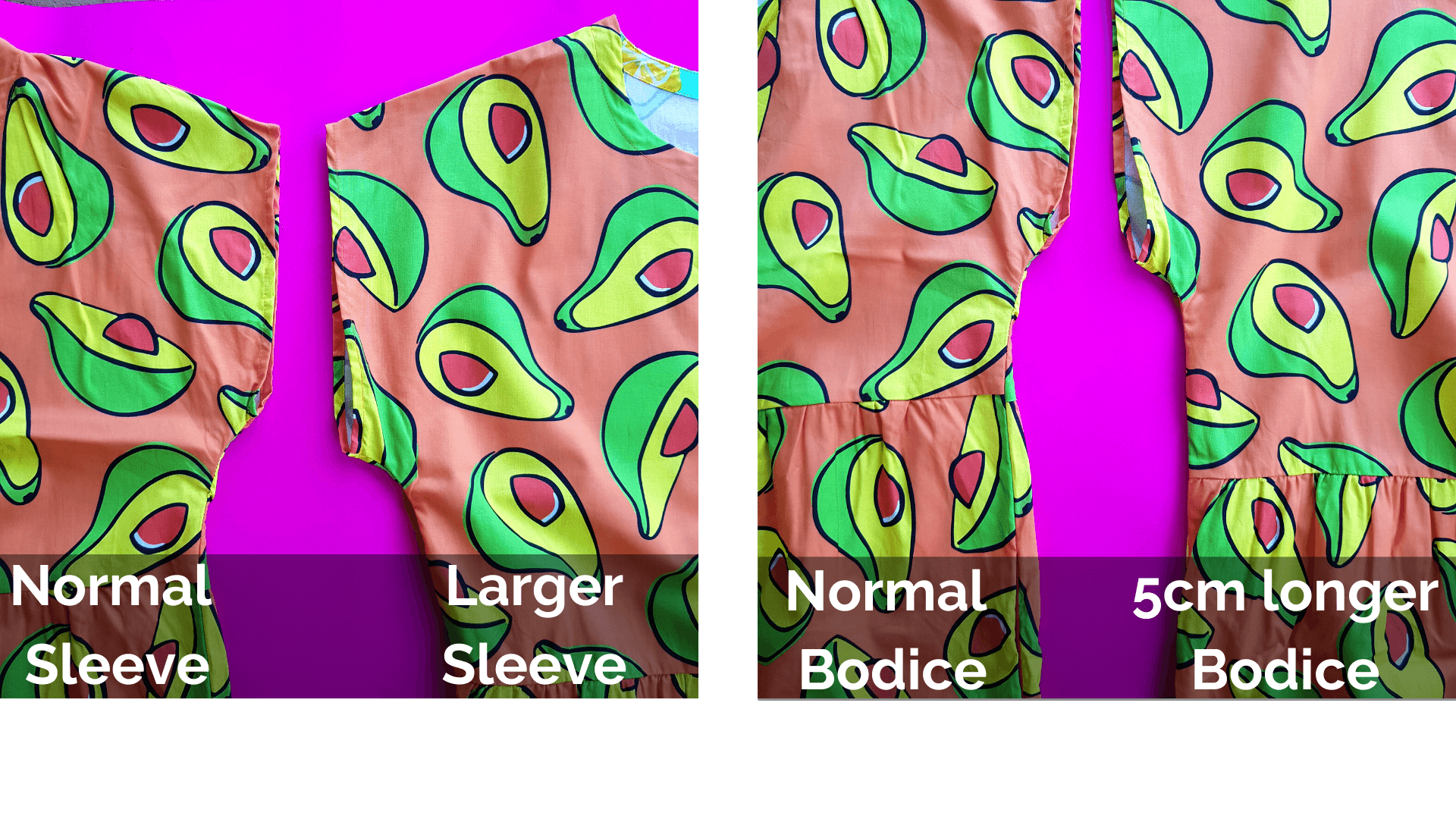 sleeve and bodice comparison