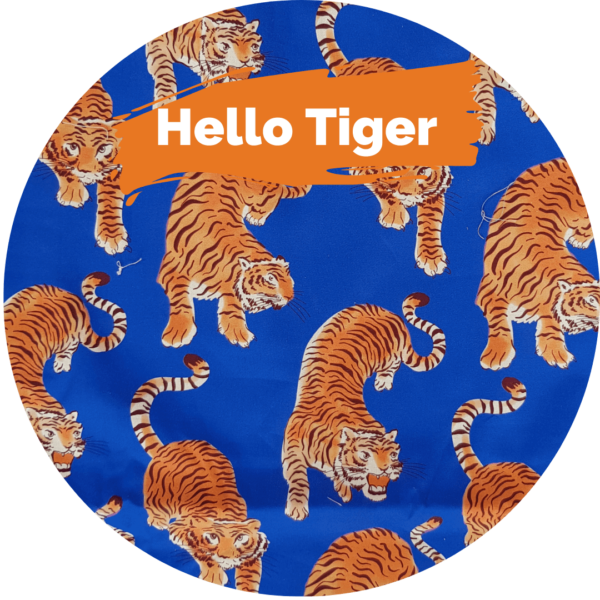 Hello Tiger in Blue