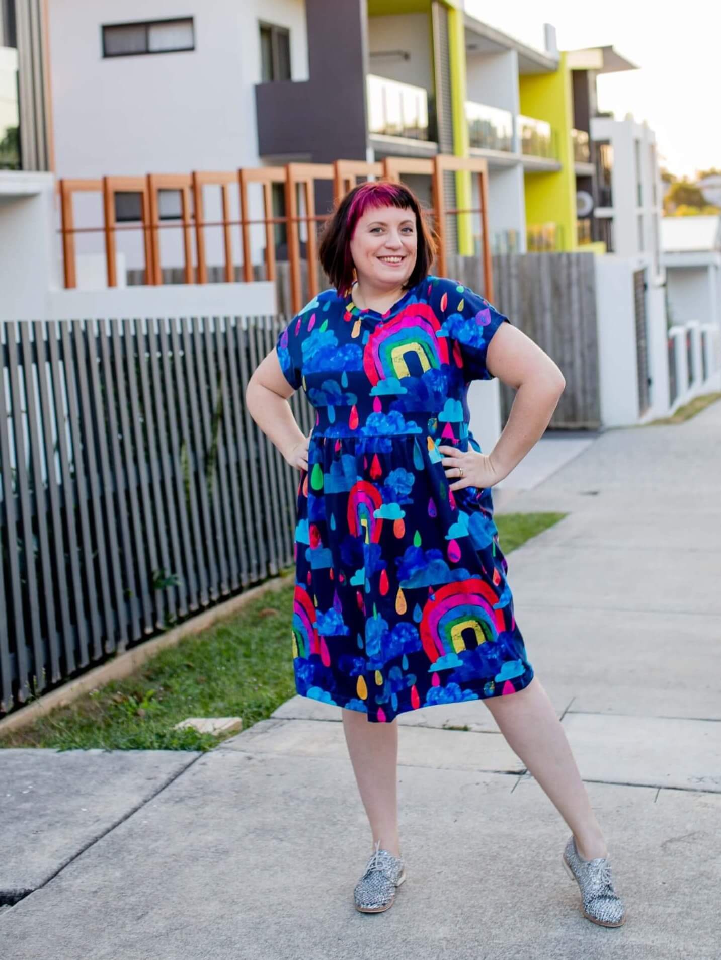 Brand New Day! Babydoll Cotton Dress - Kablooie Store, Quirky, Colourful,  Happy Fashion, Sustainable Handmade in Australia, sizes 4-26