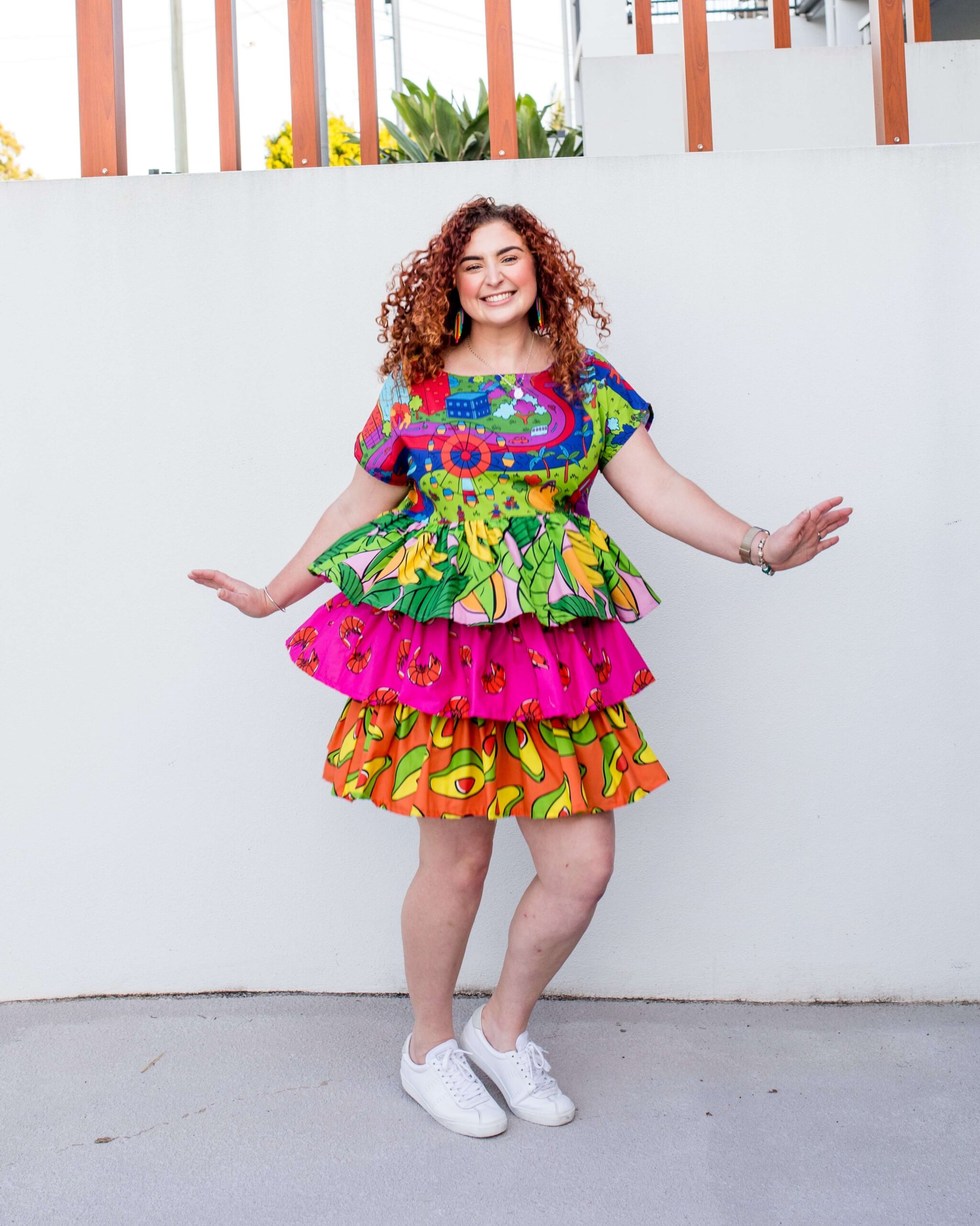 Brand New Day! Babydoll Cotton Dress - Kablooie Store, Quirky, Colourful,  Happy Fashion, Sustainable Handmade in Australia, sizes 4-26