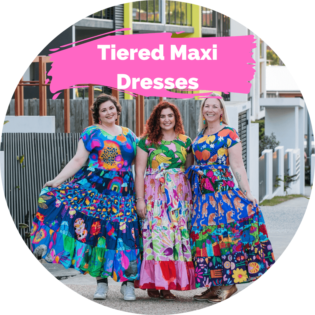 customised tiered maxi dresses and skirts