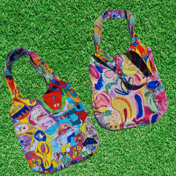 Oliver's monsters and jungle fever reversible tote